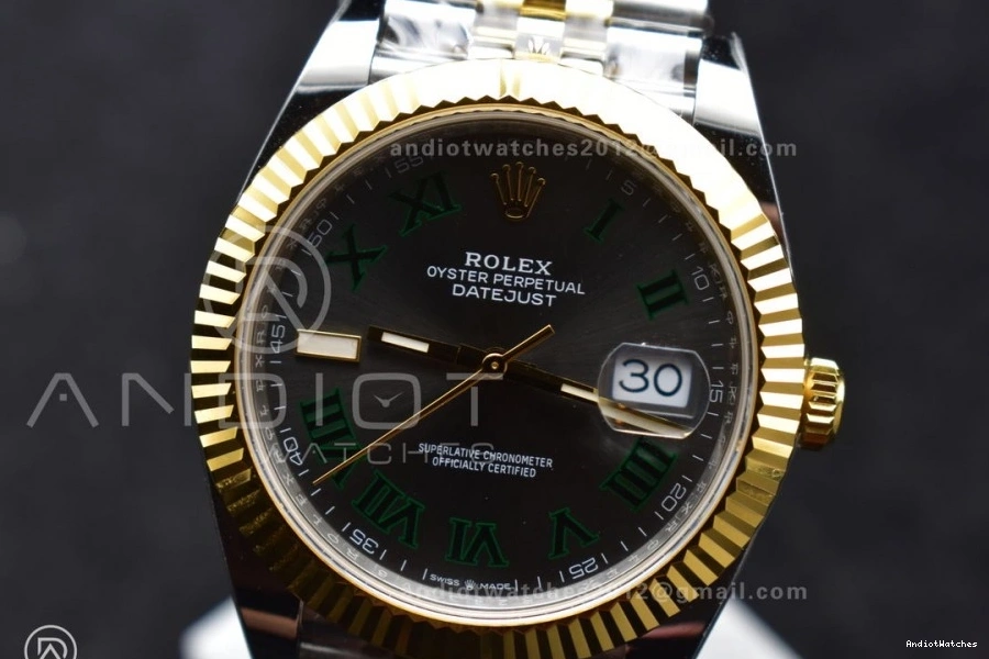 SS SS TopPick ARF DateJust 126333 620 SH3235 1:1 Bracelet Jubilee (Gain YG Green Roman Edition Best Gray 904L YG on Weight) 41 Dial Steel 0911